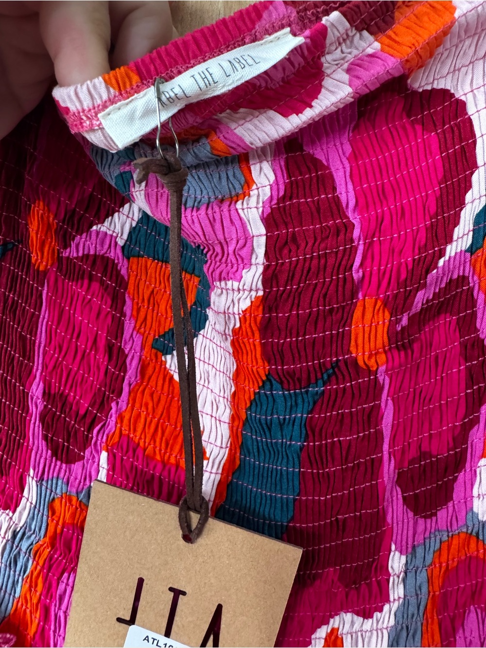 Anthropology Abel The Label Strapless Smocked Tiered Maxi Dress vibrant NWT - Picture 4 of 5